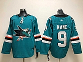 Sharks 9 Evander Kane Teal Adidas Jersey,baseball caps,new era cap wholesale,wholesale hats